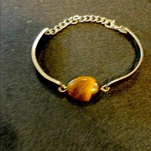 Elegant Gold and Brown Bracelet